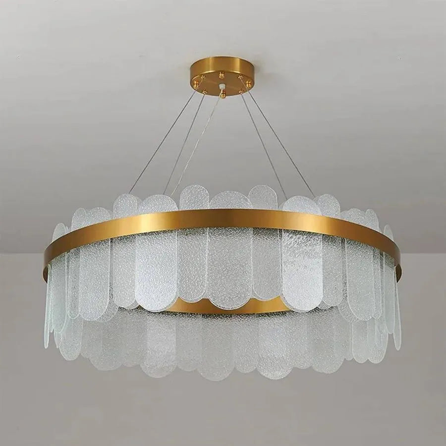 Alvaro 128W Dimmable LED Chandelier with Remote Control Gold