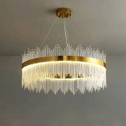 LED Chandelier with Remote Control Gonzalo 98W Dimmable Gold