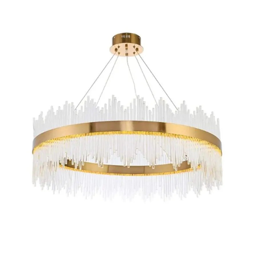 LED Chandelier with Remote Control Gonzalo 98W Dimmable Gold
