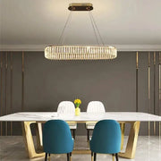 LED Chandelier with Remote Control Zimar 80W, Diameter 80cm Gold