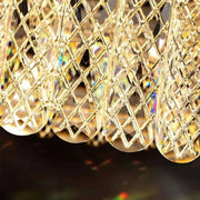 LED Chandelier with Remote Control Zimar 80W, Diameter 80cm Gold