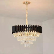Rubert Chandelier, 9*E14, Gold, Metal and Crystal