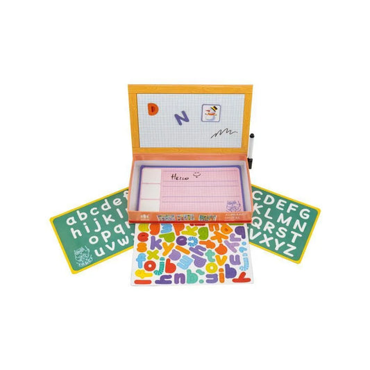 Magnetic Book with Animals and Alphabet, Multicolor, 9 Pieces, Plastic