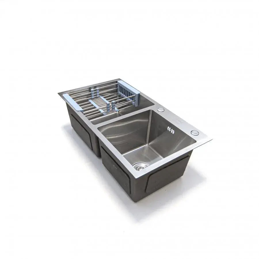 Stainless Steel Kitchen Sink 80x45 cm Silver