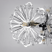 Cryordano crystal chandelier Giordano, 16x G4, 120cm length, black