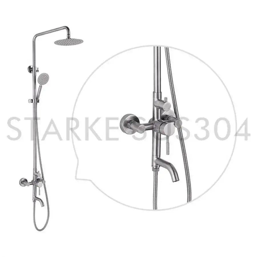 Shower Column, Stainless Steel SUS304, Satin Finish, LY003