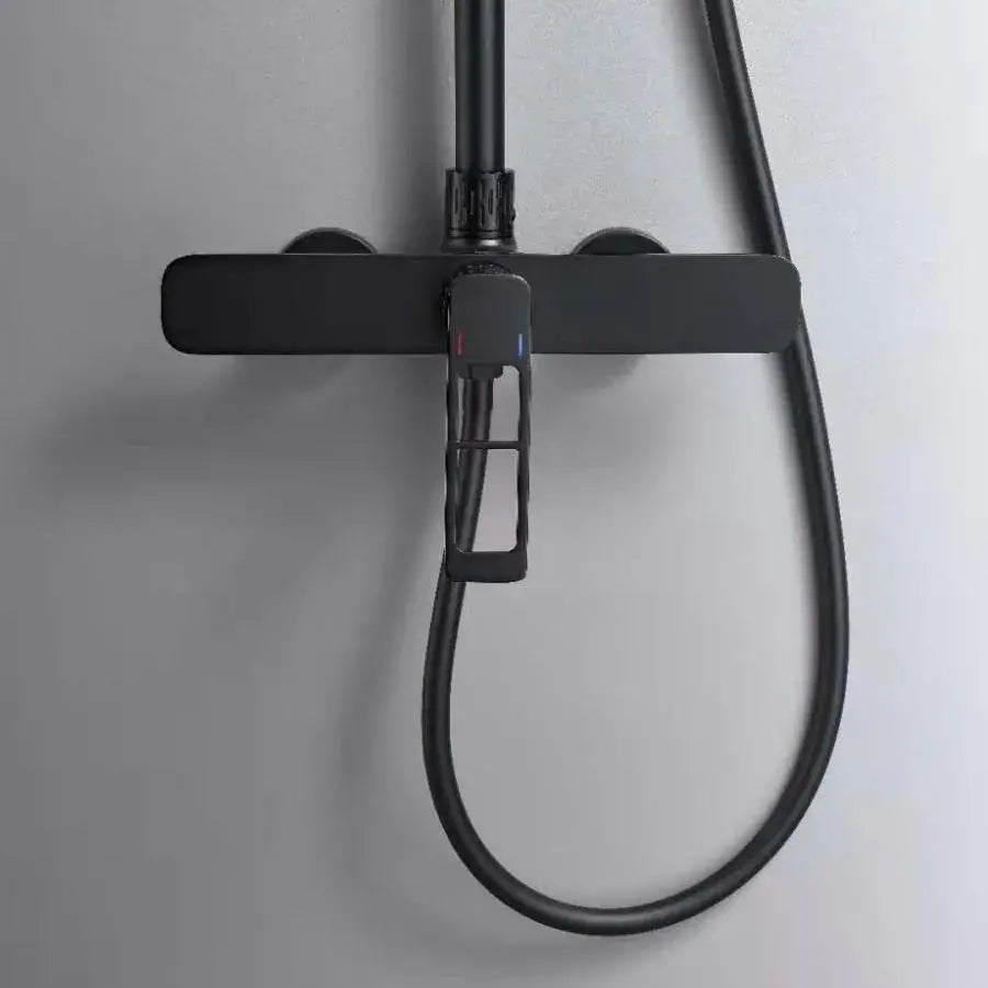 Shower Column, Sanitary Brass, Black, 9710H