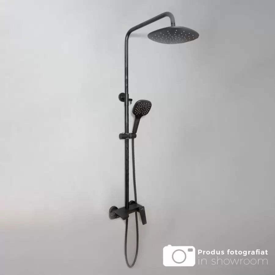 Shower Column, Sanitary Brass, Black, 9960H