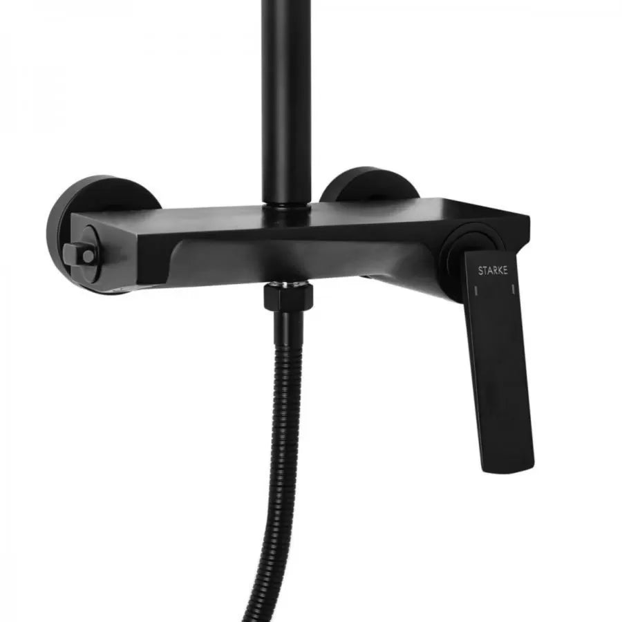 Shower Column, Sanitary Brass, Black, 9990H