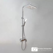 Shower Column with Adjustable Hand Shower and Head, Sanitary Brass, Chrome, 9920