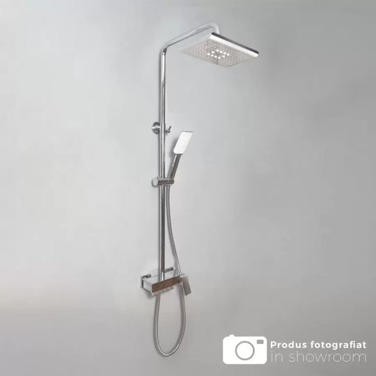 Shower Column with Faucet and Adjustable Cap, Sanitary Brass, Chrome, 9920 Faucets & Shower Columns Default Title Alessandro Design