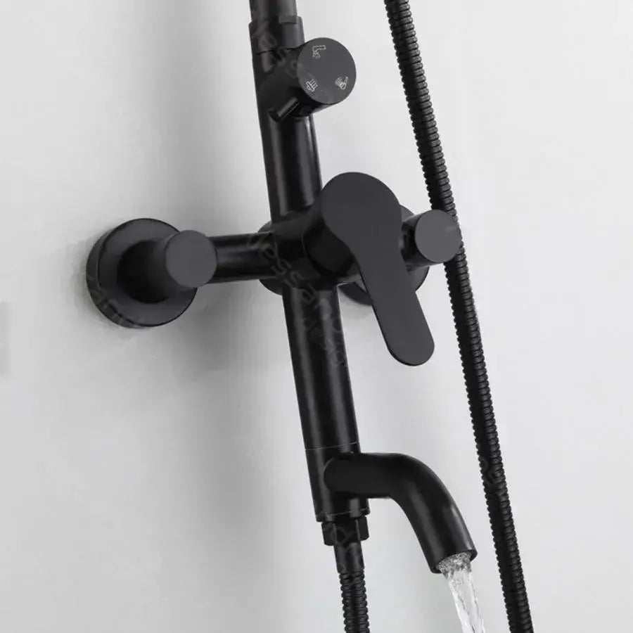 Shower Column, Stainless Steel SUS304, Black, HS005