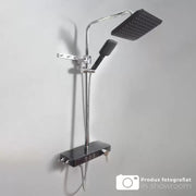 Shower Column LCD Display Stainless Steel Black Silver SJG/006