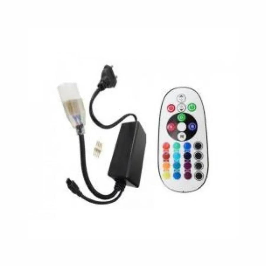 LED Strip Controller Remote Control 16 Colors 220V Black