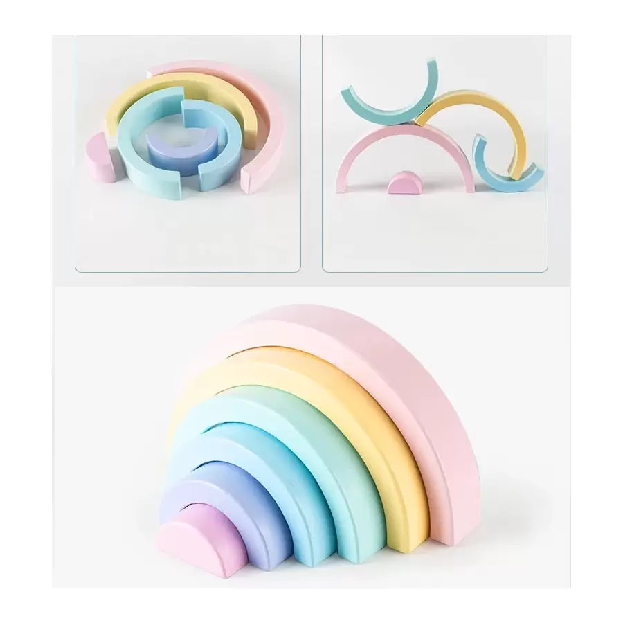 Rainbow Wooden Crayon Set of 6