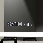 Rectangular LED mirror, 120X70cm, Radiant MotionGlow Marcello sensor, De-fogging system, Clock & Thermometer, Dimmable