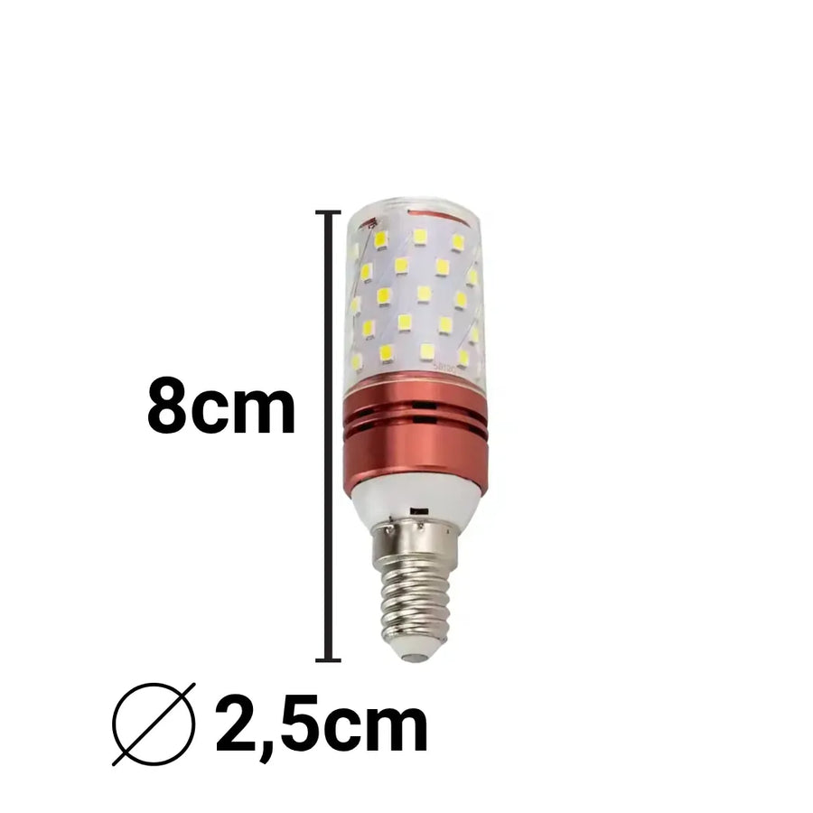 E14 LED bulb, 12W, Rose, Warm/Neutral/Cool light, 3000K/4000K/6000K