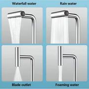 Basin Mixer Ceramic Cartridge Rotating Spout Glossy Chrome Connections Included EC03