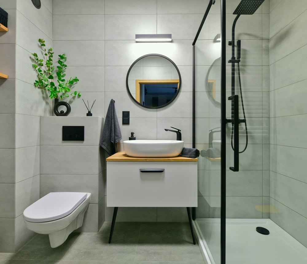 functional furniture and compact bathroom installations