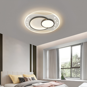 LED Lust with Velura Serpenta remote control, 125W, 3 circles, cold/hot/neutral light, unstable, black