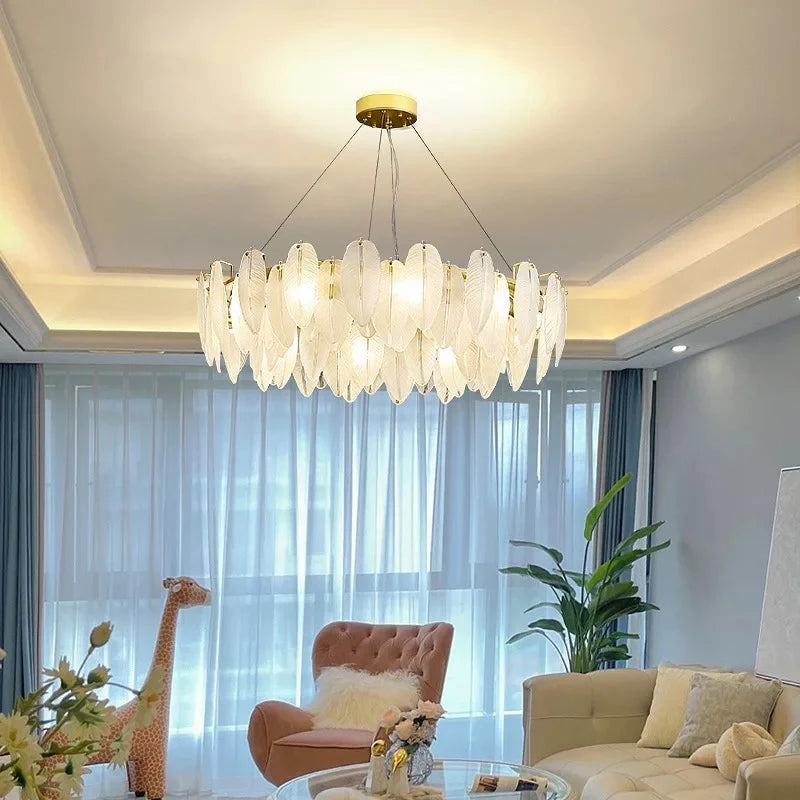VAUX-LE-VICOMTE Elegance Crystal Chandelier, 5x E14, Diameter 42cm, Gold, Adjustable Height