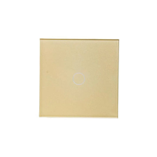 Simple Touch Switch Tempered Glass Gold