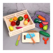 Creative Fruit and Vegetable Game, 17 Pieces, Wood