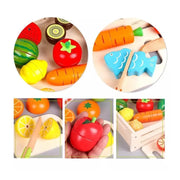Creative Fruit and Vegetable Game, 17 Pieces, Wood