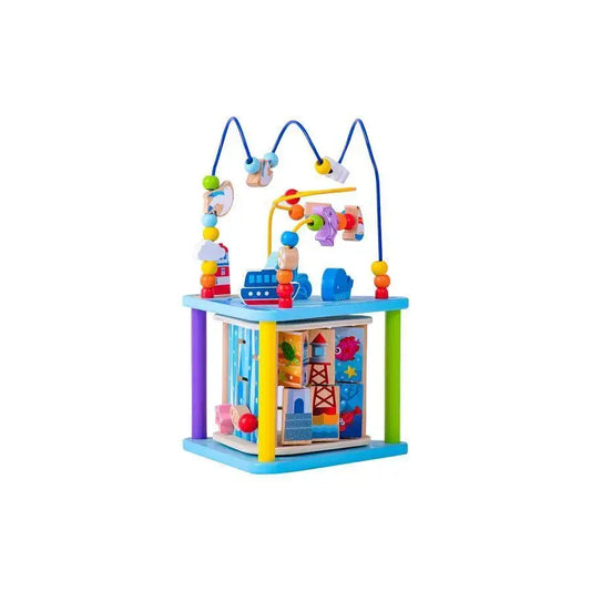 Montessori Educational Game with Ocean Theme, Multifunctional, Multicolor, Wood