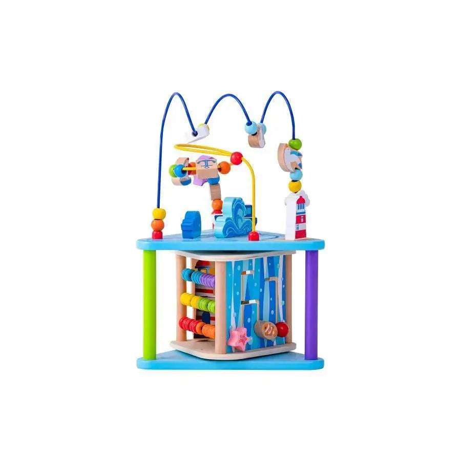 Montessori Educational Game with Ocean Theme, Multifunctional, Multicolor, Wood