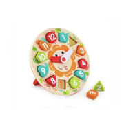 Interactive Game with the Little Insects Clock, 13 Pieces, Wood