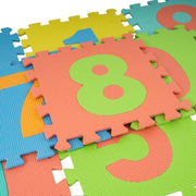 Interactive Game Mat with Numbers Puzzle Type, 10 Pieces, Foam
