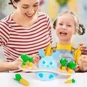 Interactive Game with Bunny and Carrots, 14 Pieces, Wood