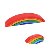 Puzzle Game Bright Rainbow, 6 Pieces, Multicolor, Wood