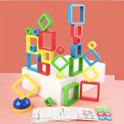 Frame Stacking Game, 81 Pieces, Wood and Cardboard, 1-4 Players