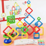 Frame Stacking Game, 81 Pieces, Wood and Cardboard, 1-4 Players