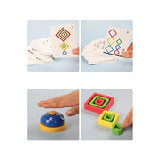 Frame Stacking Game, 81 Pieces, Wood and Cardboard, 1-4 Players