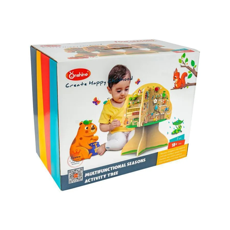 Montessori Educational Toy with the 4 Seasons, 7 Pieces, Wood