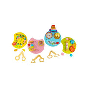 Montessori Multifunctional Educational Toy in the Shape of a Caterpillar, 12 Pieces, Multicolor, Wood