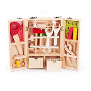 Toolbox Toy, 40 Pieces, Wood