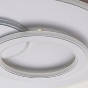LED chandelier with Nolux Luminosa remote control, 120W, 3 circles, cold/hot/neutral light, unstable, white