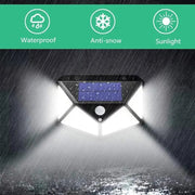 Solar Lamp with Motion Sensor, 100 LEDs, 20W, IP.65, Black