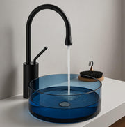 Resin Bathroom Sink 45x15 cm Sky Blue
