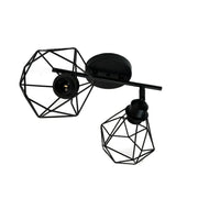 Aerope Chandelier, 2x E27, Metal, Black