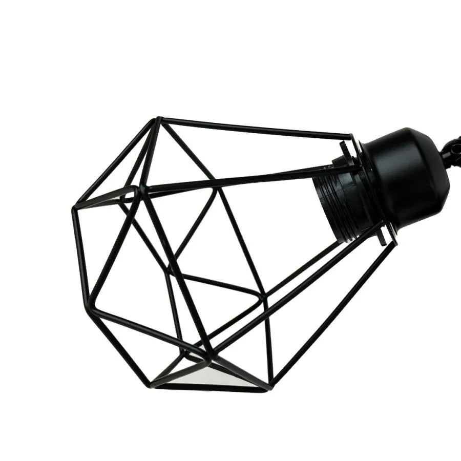 Aethra Chandelier, 1x E27, Metal, Black