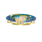Beti Chandelier, 3*E27, Blue, Wood