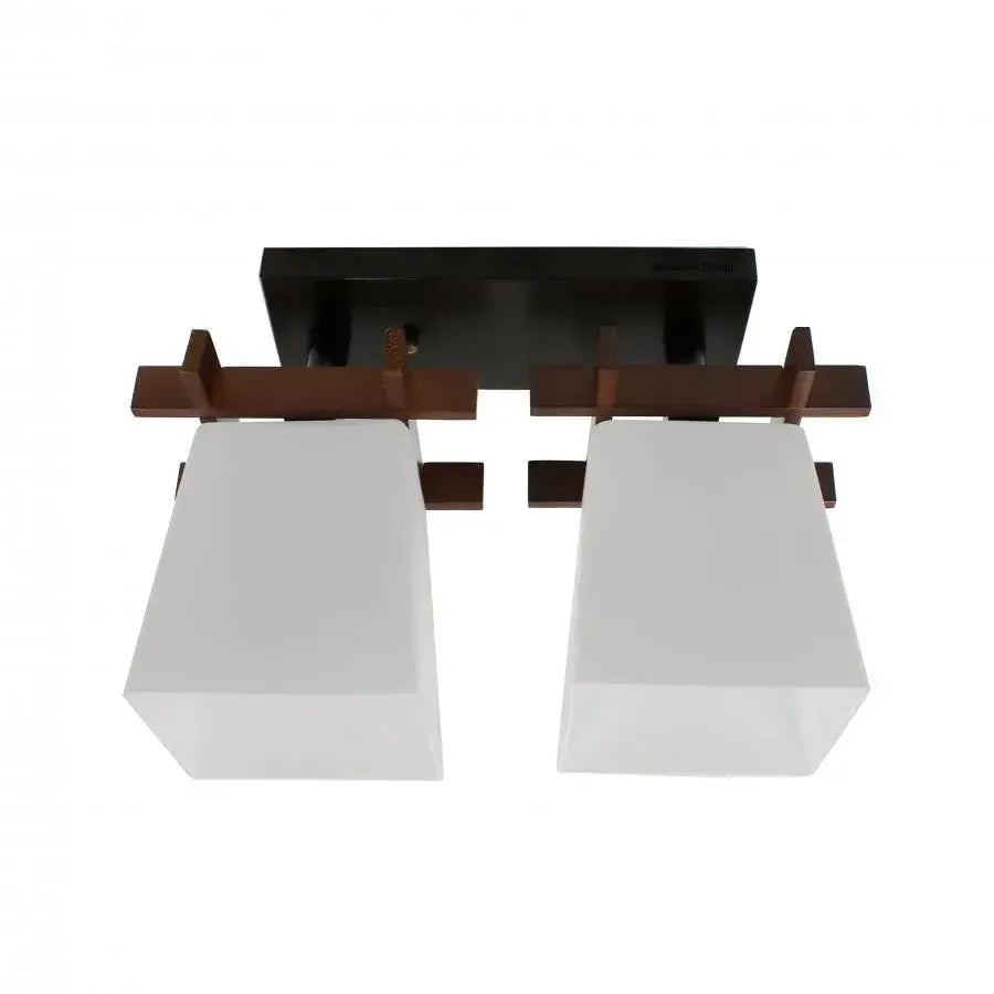 Cala Chandelier 2x E27 White Brown