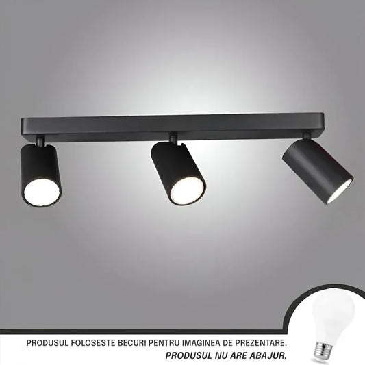 Joom Chandelier with Linear Projectors 3XGU10 Black