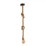 Harper Vintage Chandelier, 1xE27, Rustic Barn, Rope and Metal, 92cm