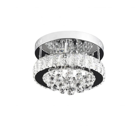 LED crystal chandelier ABEL 24W, Diameter 47cm, Cold/Warm/Neutral light, Shiny Chrome